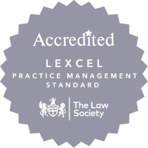 A badge for an accreditation of CEL Solicitors.